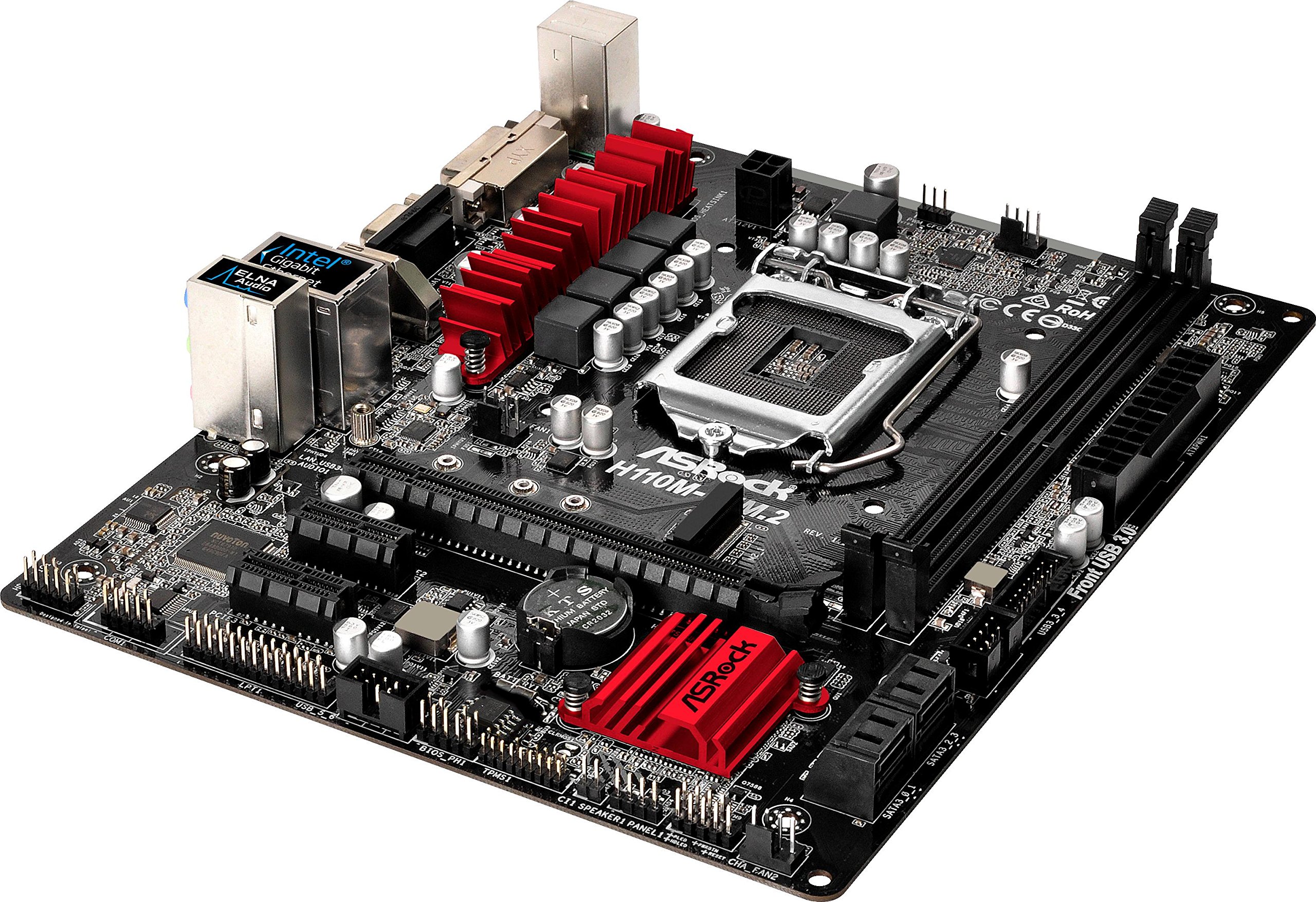 Amazon | ASRock Intel H110チップセット搭載 MicroATXマザーボード